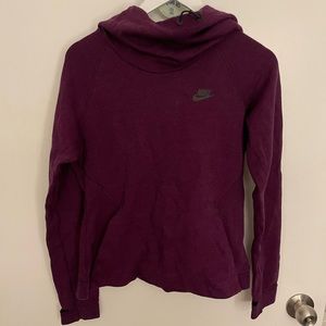 Purple Nike Funnel Neck Hoodie